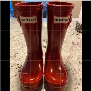 Hunter Toddler Boots. Size 8 little girls.